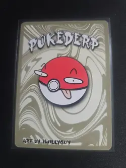Pokederp Shadowbud 24/25 - Gengar Pokemon Derpy Fan Art Card - Image 2