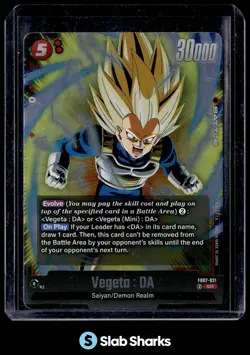 DRAGON BALL SUPER CARD GAME #FB07-021 VEGETA SUPER RARE - Image 1