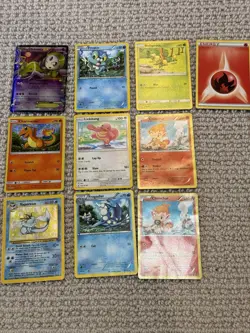 10 Card Vintage Pokemon TCG Card Lot Including Holos Rare Cards - Image 1