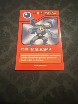 CARD POKEMON POKEDEX EC VOL. I #068 MACHAMP 2023 Kanto PERU South America TCG - Image 1