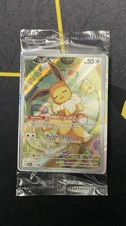 Pokemon TCG Eevee - 173 SVP Prismatic Evolutions ETB Promo Card Pack SEALED - Image 1