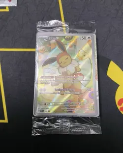 Pokemon TCG Eevee - 173 SVP Prismatic Evolutions ETB Promo Card Pack SEALED - Image 2