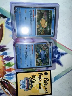 Pysduck and Golduck Promos Mega Evolutions Pokemon Card Promos 007-008 - Image 1