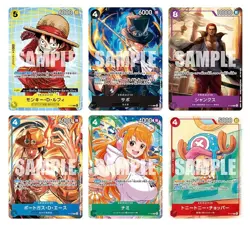 ONE PIECE TCG GAME AUTHENTIC JAPANESE x MCDONALD's 2025 PROMO SET 6 CARD LUFFY - Image 2