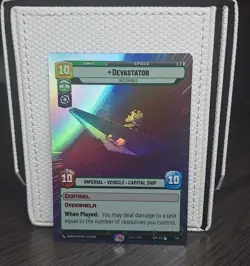 Star Wars Unlimited Spark of Rebellion Hyperspace Foil Card #354 Devastator - Image 1