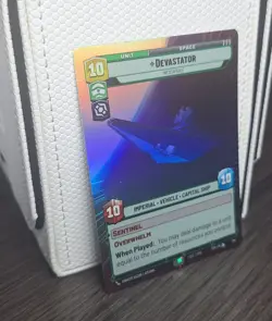 Star Wars Unlimited Spark of Rebellion Hyperspace Foil Card #354 Devastator - Image 3