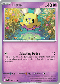 Flittle 94/191 Common | Surging Sparks | Pokemon Card - Image 1