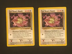 10x Team Rocket's Meowth Black Star Promo 18 Pokemon Card WotC - Image 4