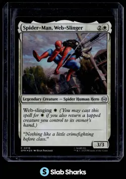 2025 MAGIC THE GATHERING MTG MARVEL #0016 SPIDER-MAN WEB-SLINGER - Image 1
