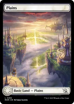 Plains 282 - REGULAR Full Art - NM - March of the Machine MTG - Image 1