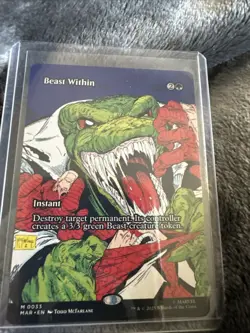 Beast Within (Borderless) M Marvel Universe Eternal Legal 33 NM SPM MTG MYTHIC - Image 1