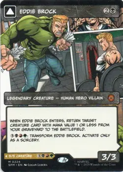 MTG: Marvel's Spider-Man: Borderless Eddie Brock (0224): LP Condition - Image 1