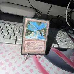 Rainbow Vale Fallen Empires MTG Land - Image 1