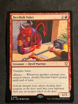 MTG Devilish Valet, NM-Mint, (BLC #0195) Regular - Image 1
