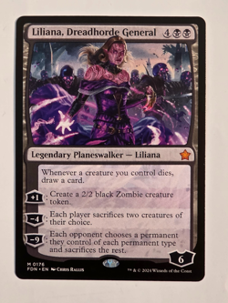 Liliana, Dreadhorde General M0176 Regular Foundations Magic the Gathering NM - Image 1