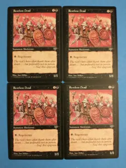 Restless Dead 4X MP Mirage MTG Magic the gathering - Image 1