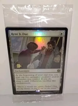 MTG Marvel Spider-man - Rent is Due #0011 - R Stamped Prerelease Promo - Sealed - Image 1