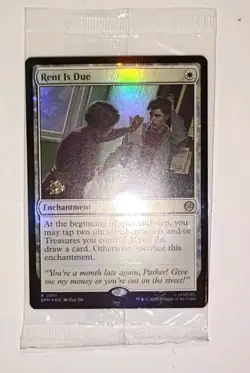 MTG Marvel Spider-man - Rent is Due #0011 - R Stamped Prerelease Promo - Sealed - Image 2