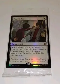 MTG Marvel Spider-man - Rent is Due #0011 - R Stamped Prerelease Promo - Sealed - Image 3