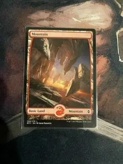 Mountain 268 FULL ART Battle for Zendikar LP Magic the Gathering - Image 1
