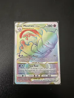 Mewtwo VSTAR 79/78 Rainbow Secret Rare Full Art Pokemon NM - Image 1