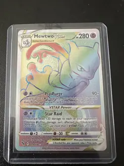 Mewtwo VSTAR 79/78 Rainbow Secret Rare Full Art Pokemon NM - Image 2