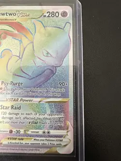 Mewtwo VSTAR 79/78 Rainbow Secret Rare Full Art Pokemon NM - Image 3