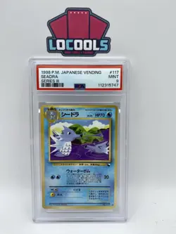 PSA 9 1998 POKEMON JAPANESE VENDING 117 SEADRA SERIES III MINT - Image 1