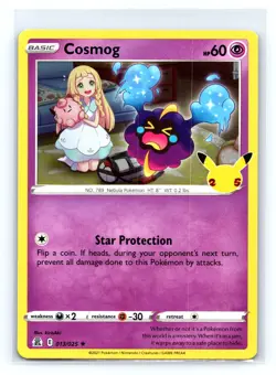 Pokemon Celebrations #013/025 Cosmog Holo Rare tcg - Image 1