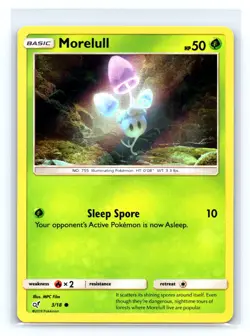 Pokemon Detective Pikachu #3/18 Morelull (Holo Common) Common tcg - Image 1