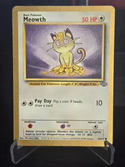 Pokemon TCG - Meowth (Gold Bordered Promo) 54/64 - LP+ - Image 1