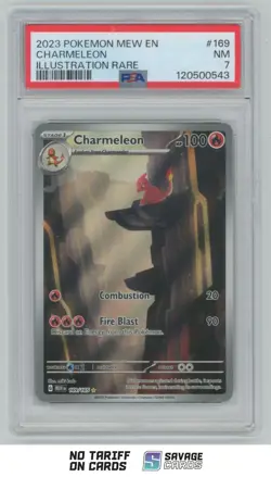 2023 Pokemon Scarlet & Violet 151 Series Holo Charmeleon PSA 7 #169/165 - Image 1