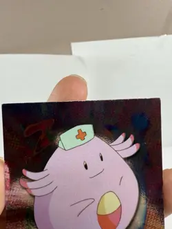 Pokemon Chansey Topps Series TV Animation Edition Holo Foil #113 - Image 3