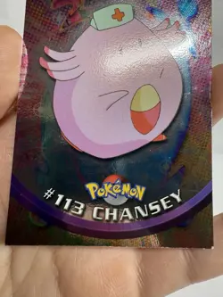 Pokemon Chansey Topps Series TV Animation Edition Holo Foil #113 - Image 4