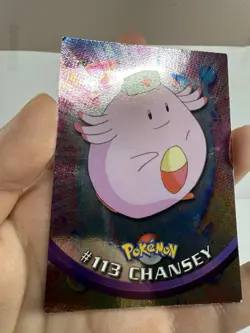 Pokemon Chansey Topps Series TV Animation Edition Holo Foil #113 - Image 5