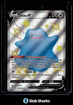 2021 POKEMON SWORD & SHIELD SHINING FATES #SV118/SV122 DITTO V SHINY VAULT - Image 1