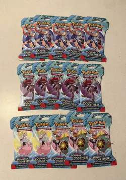 Pokemon Scarlet & Violet JOURNEY TOGETHER TCG booster LOT OF 15 PACKS TOTAL NEW - Image 1