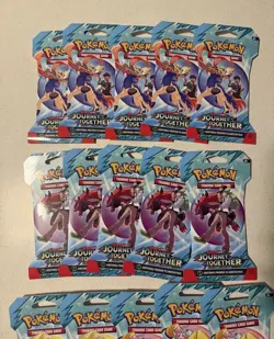 Pokemon Scarlet & Violet JOURNEY TOGETHER TCG booster LOT OF 15 PACKS TOTAL NEW - Image 3