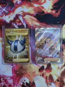 Pokemon Chilling Reign Trainer Lot X2 NM Caitlin 189/198 Rugged Helmet 228/198 - Image 1