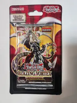 Konami Yu-Gi-Oh! TCG: Blazing Vortex 1st Edition Sealed Blister Pack - Image 1