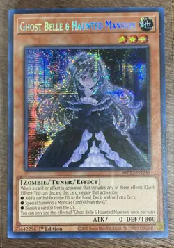Yu-gi-oh! TCG 1x Ghost Belle & Haunted Mansion MP22-EN258 x1 Secret Rare - Image 1
