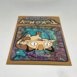 1999 Topps Pokemon Jumbo Meowth Chrome Holo Foil TV Card 5 of 5 Vintage - Image 5