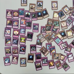 Yu-Gi-Oh! 400+ Card Lot LP/NM w/ Vintage Tin, Sleeves & Bonus Toy - Image 5