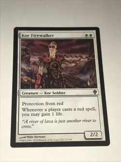 KOR FIREWALKER MAGIC THE GATHERING CARD - Image 1