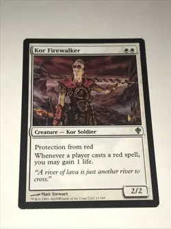 KOR FIREWALKER MAGIC THE GATHERING CARD - Image 2