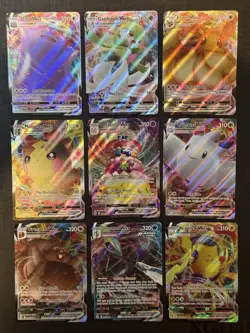 Pokemon TCG Sword And Shield VMAX Cards (Lot Of 9) All Are In NM Condition - Image 1
