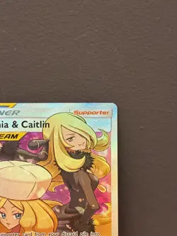 Pokemon TCG Cynthia & Caitlin Full Art Tag Team Card 228/236 NM - Image 4