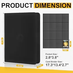 1000+ Pockets Trading Card Binder Holds 1024 Trading Cards - 16 Pocket Ringless - Image 4