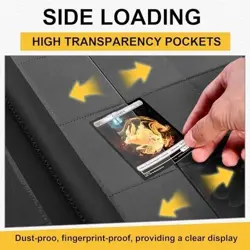 1000+ Pockets Trading Card Binder Holds 1024 Trading Cards - 16 Pocket Ringless - Image 5