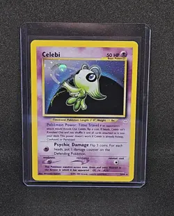 Celebi Pokemon Card 3/64 Neo Revelation Holo Rare Unlimited Holofoil Excellent - Image 1